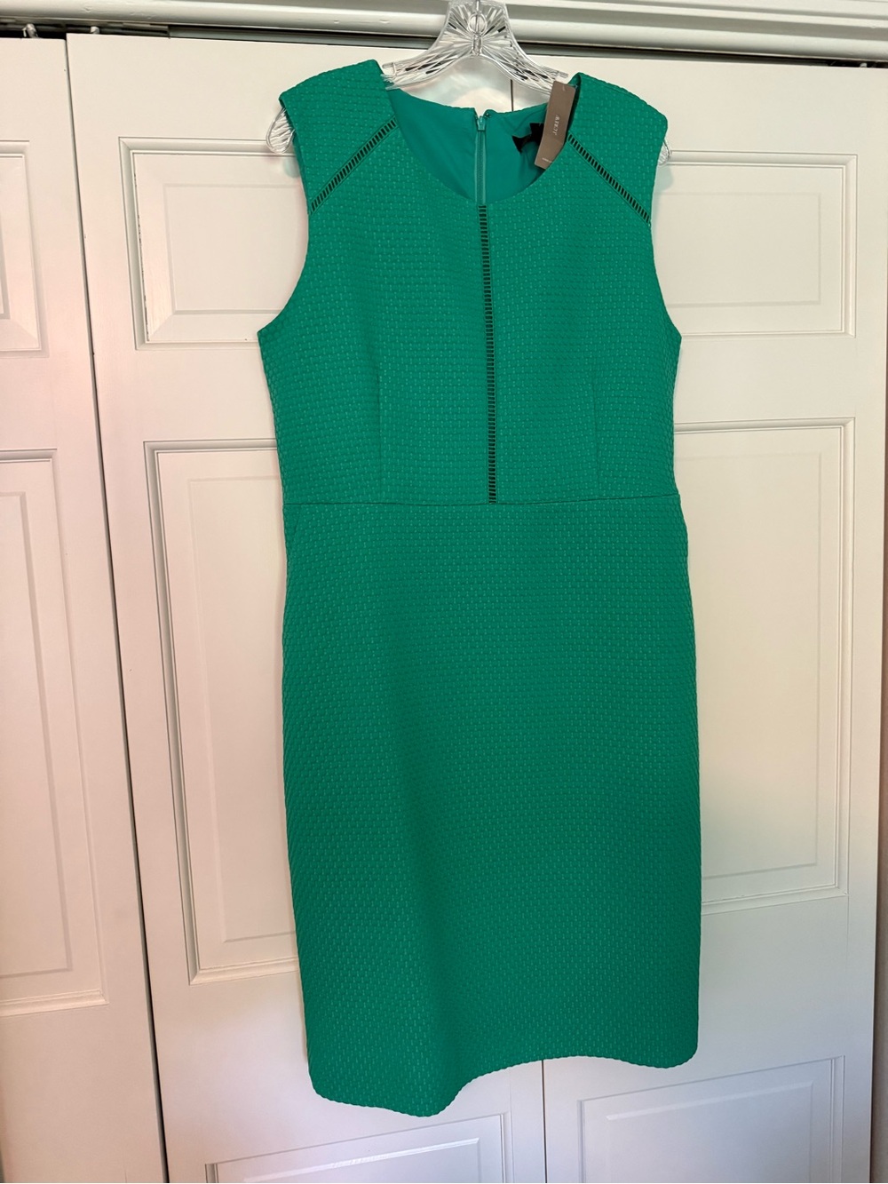 J. Crew Teal Sheath Midi Dress
